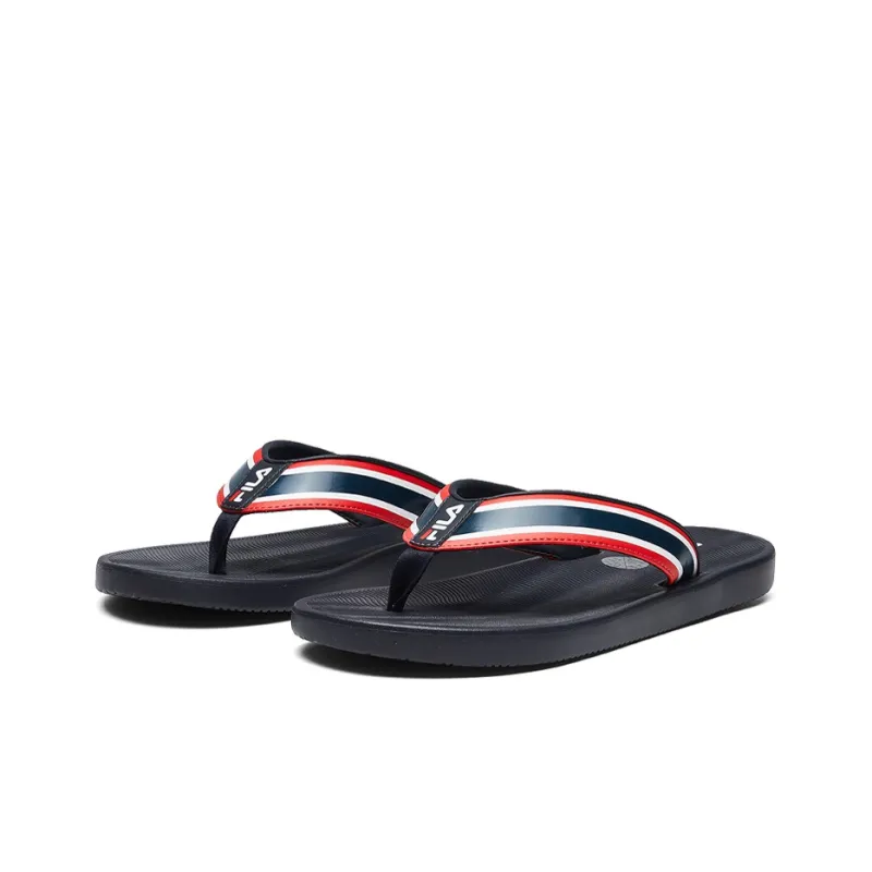 FILA Flip Flops Black Red White-1
