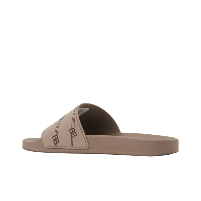 Balenciaga Pool Slide Slippers Men's Beige-3
