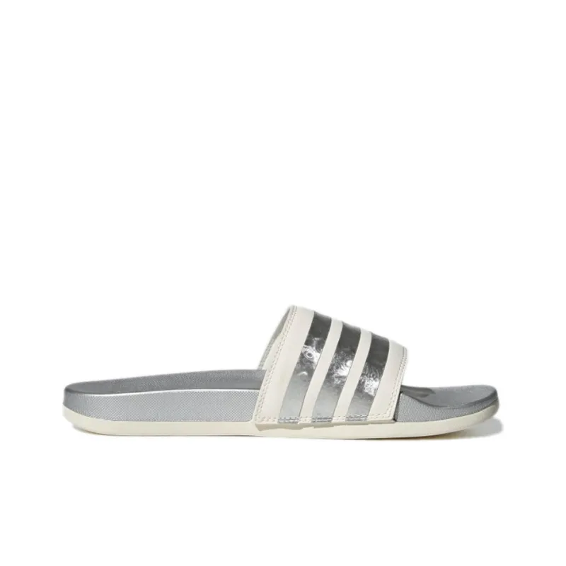 Adidas Adilette Comfort Slide 'White Matte Silver' Women's-1