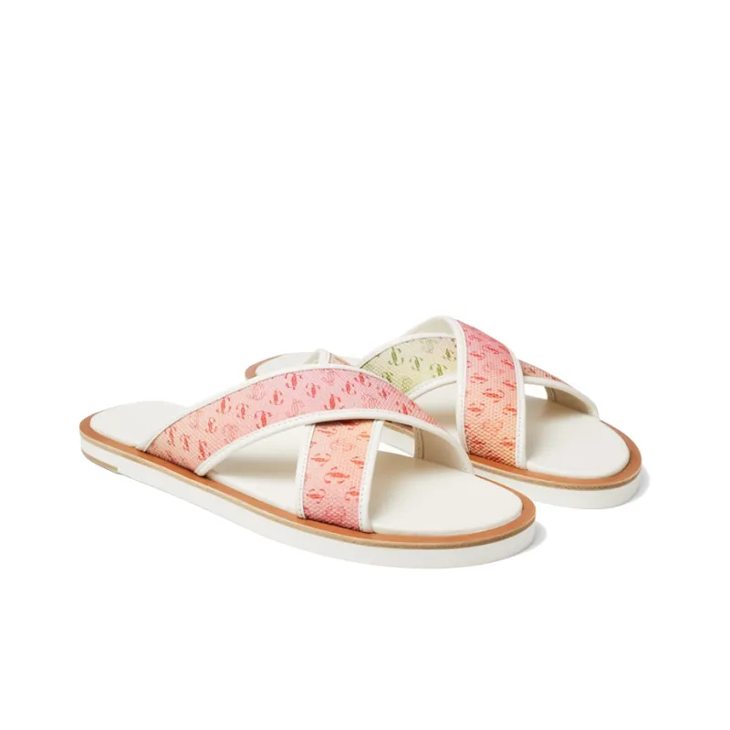 Jimmy Choo Stylish Sandals Men's Sunset Color-2