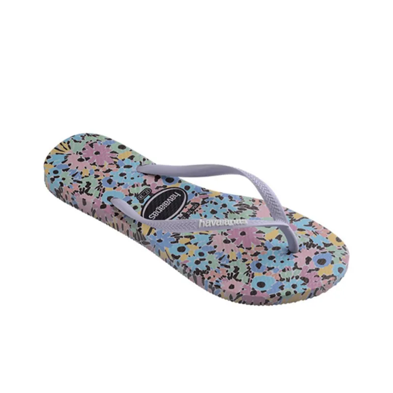 Havaianas Sl Flora Ro Mant FC Slide Slippers Unisex Purple-2