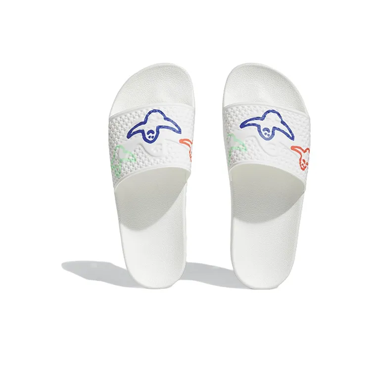 Adidas Shmoofoil Slides Cloud White Bright Red Pulse Mint-4