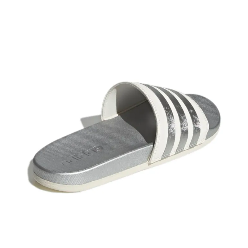 Adidas Adilette Comfort Slide 'White Matte Silver' Women's-3