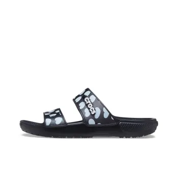 Crocs Classic Casual Fashion Unisex Black Blue Slippers