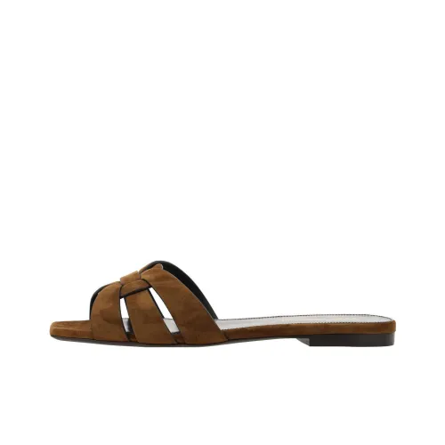 SAINT LAURENT Tribute Suede Sandals