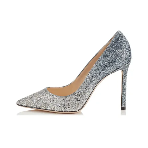 Jimmy Choo Romy High Heels Women's Silver Blue