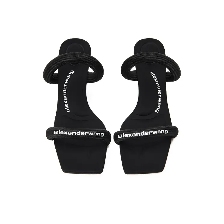 alexander wang Jessie 55mm Logo-print Mules-3