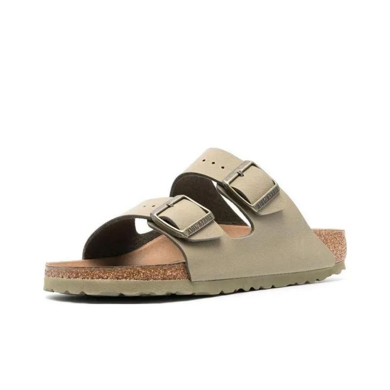Birkenstock Slide Slippers Women's Khaki-1