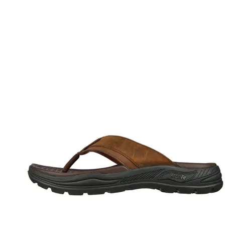 Skechers Arch Fit Motley Slide Slippers Men Brown