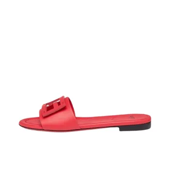 FENDI Baguette Slide Slipper Women's Red