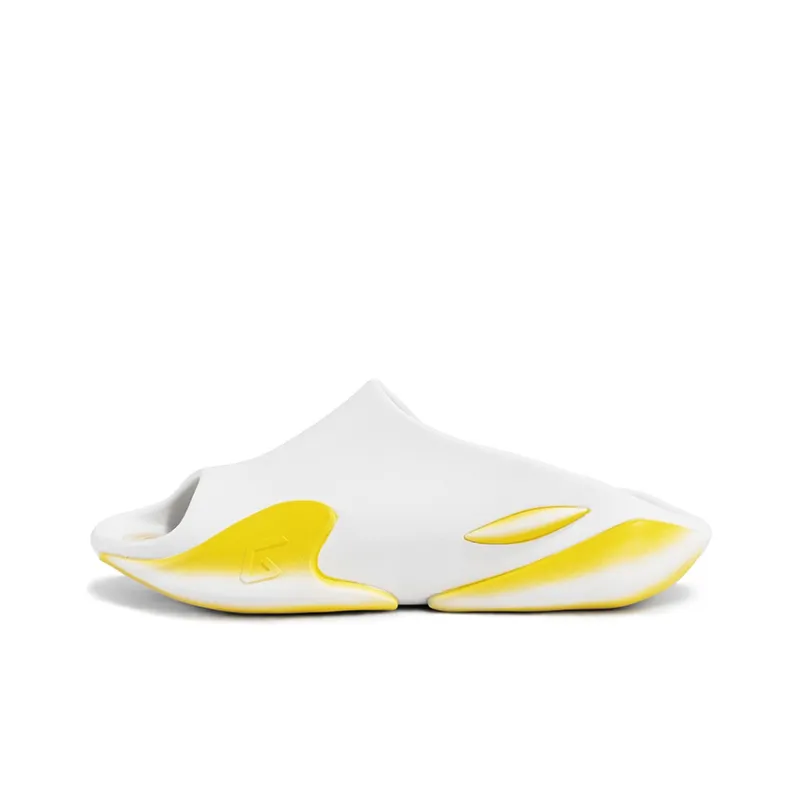 GOTO Nebula Quiet Abrasion Resistant Quick Dry Slide Slippers Unisex White Yellow-0