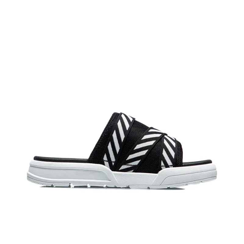 LiNing Slide Slippers Men's Black White-1