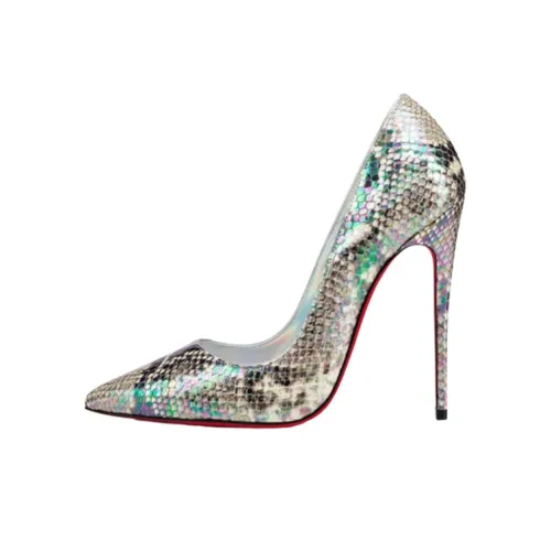 Christian Louboutin So Kate High Heels Women's Silver