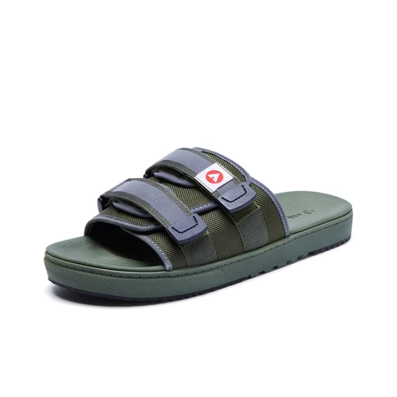 Airwalk Slide Slippers Men Army Green-1