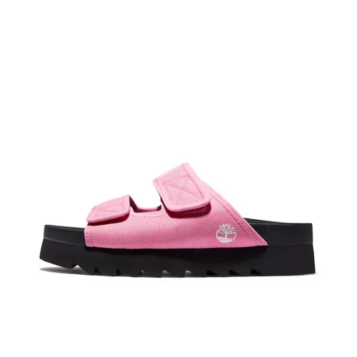 Timberland Rubber Sole Slip-Resistant Slide Slippers Women's Pink