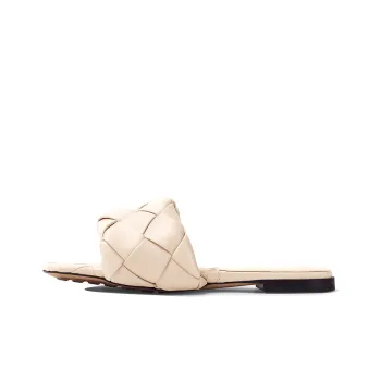 Bottega Veneta Slide Slippers Women's Beige