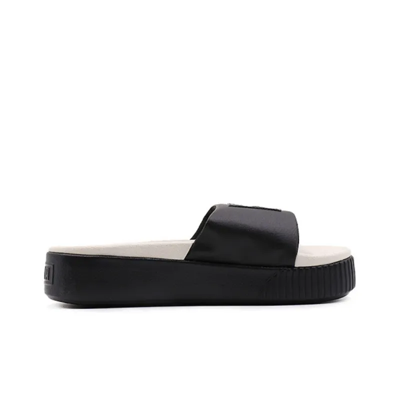PUMA Platform Slide 'Black Whisper White' Women's-1