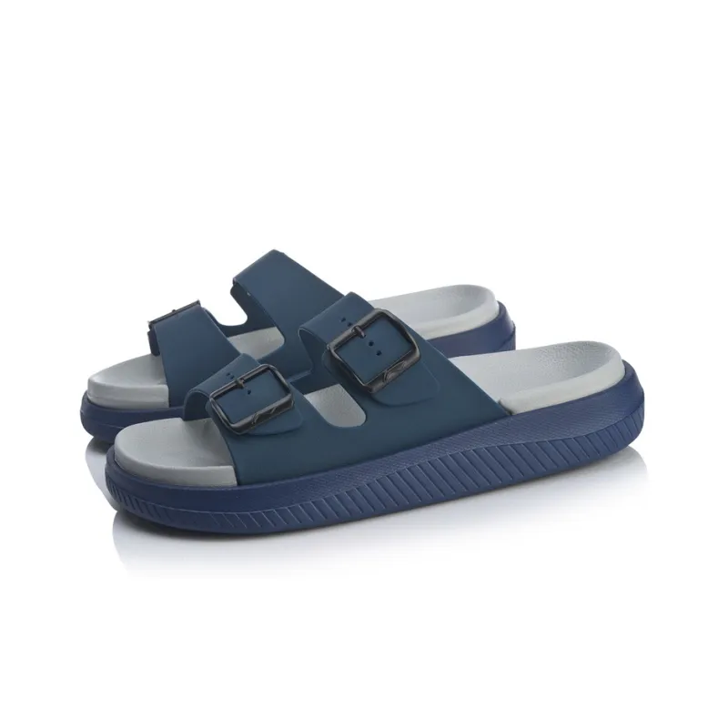 LiNing Clap Quiet Slide Slippers Unisex Navy-2
