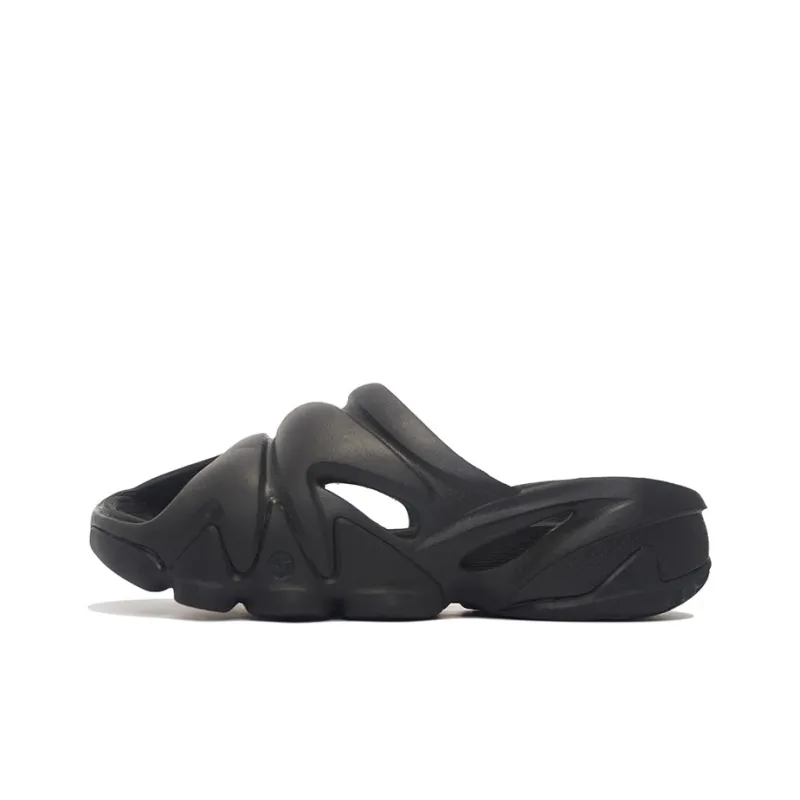 LiNing Quiet Abrasion Resistant Slide Slippers Men's Black-0