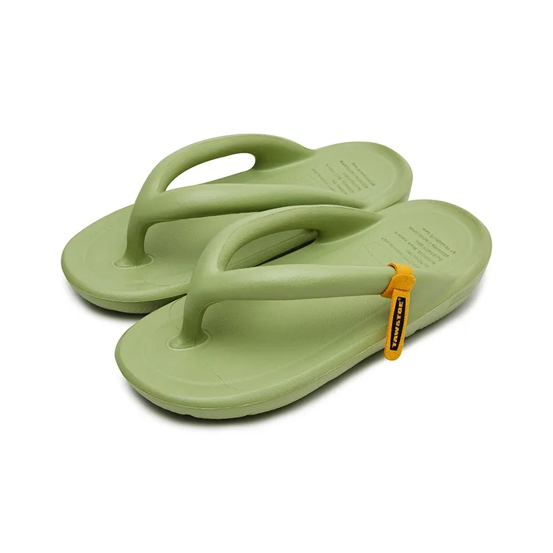 TAW&TOE Abrasion Resistant Flip Flops Unisex Matcha Green-1