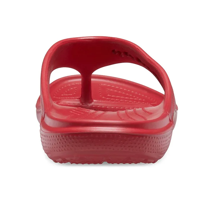 Crocs Baya Minimalistic Casual Flat Flip Flops Red-5