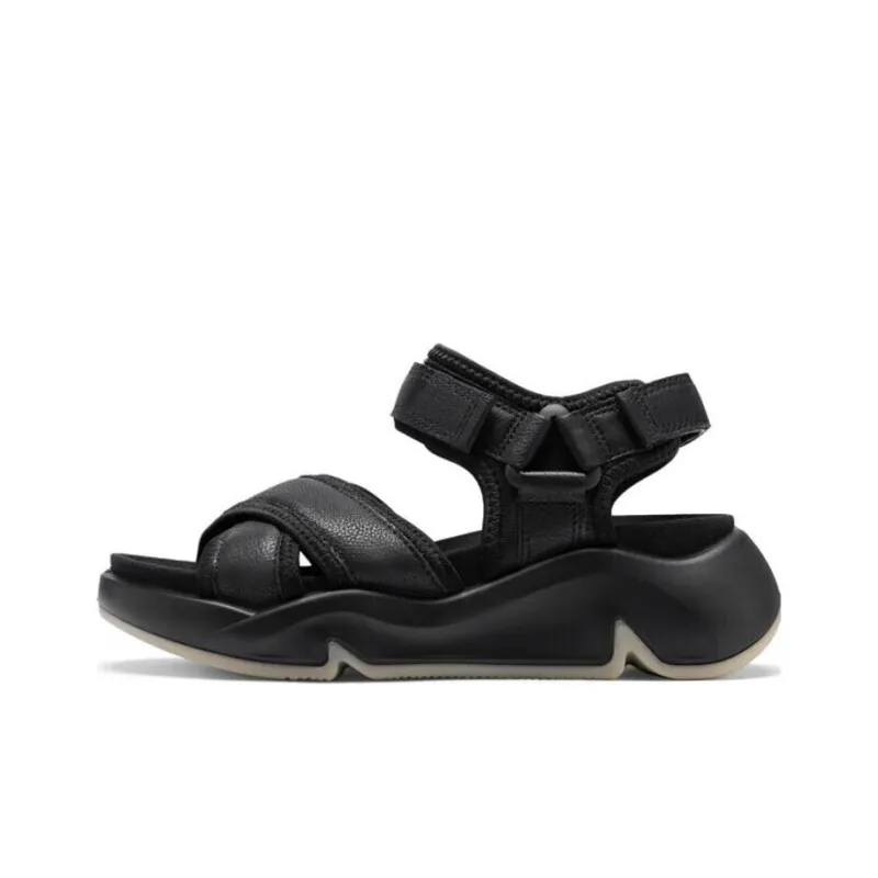 Ecco Tide Fun Stylish Sandals Women's Black-0