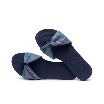 Havaianas Rubber Sole Slide Slippers Women's Blue