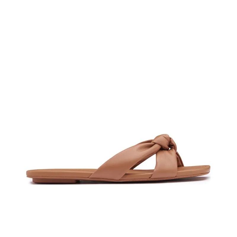 Stuart Weitzman/SW PLAYA KNOT FLAT SLIDE Slide Slippers Women's Pink-1