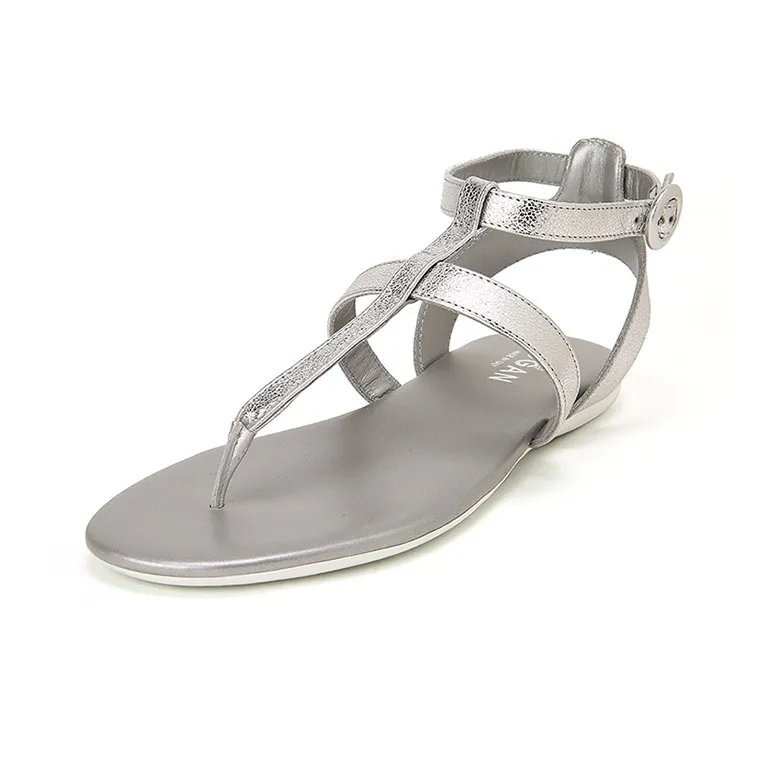 HOGAN Valencia Strap Sandals Women's Silver-3