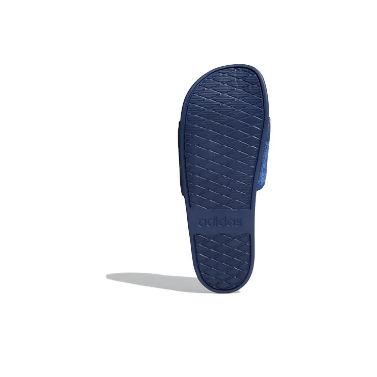 Adidas Adilette Comfort Slides Blue Slipper 'Blue White'-5