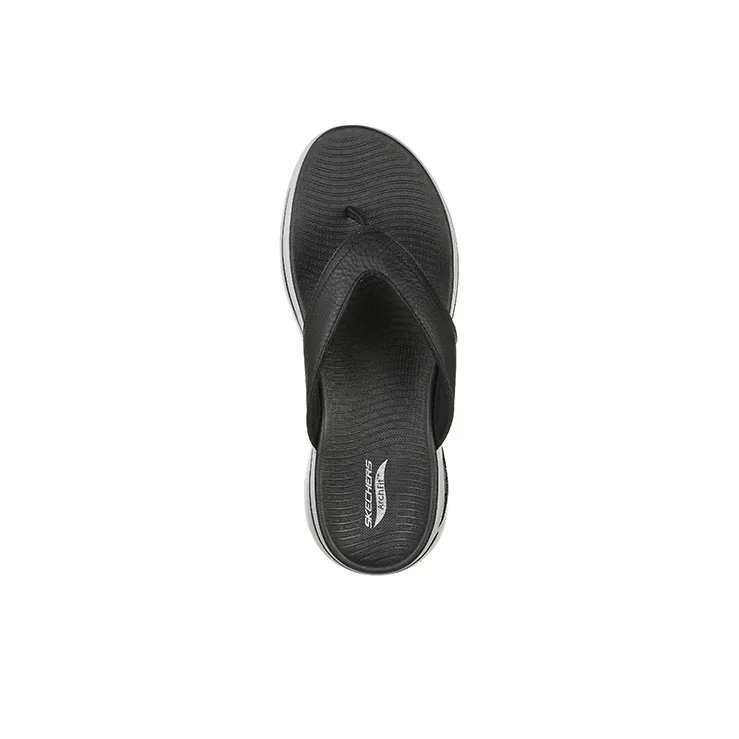 Skechers Go Walk Arch Fit Rubber Sole Slip-Resistant Slide Slippers Men's Black Gray-2