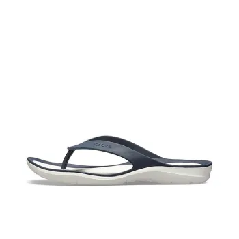 Crocs Casual Cozy Flip Flops Deep Blue Women's
