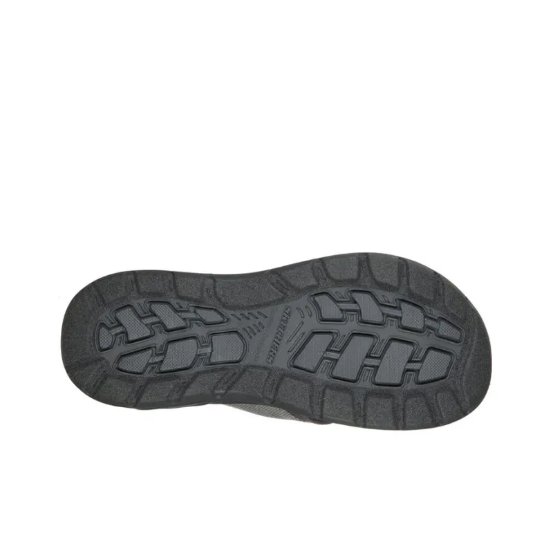 Skechers Arch Fit Motley Rubber Sole Quiet Slide Slippers Men's Gray-3