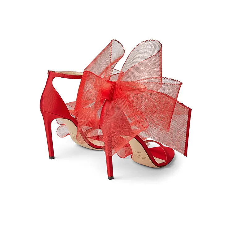 Jimmy Choo Strap Sandals Women's Red-4