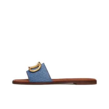 Valentino VLogo Signature Slide Slippers Women's Blue