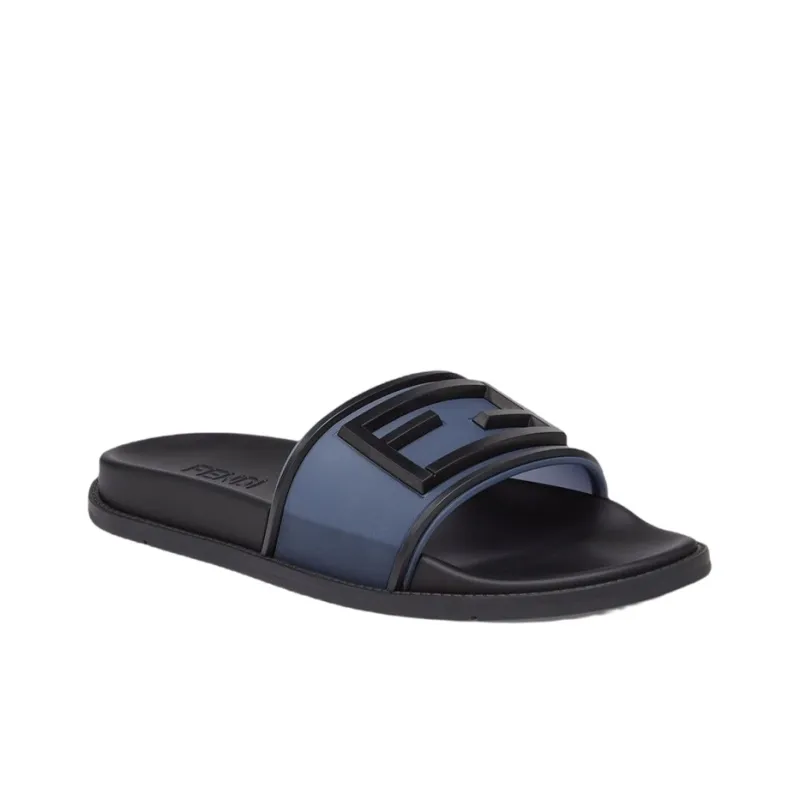 FENDI Slides 'Transparent Medieval Blue'-2