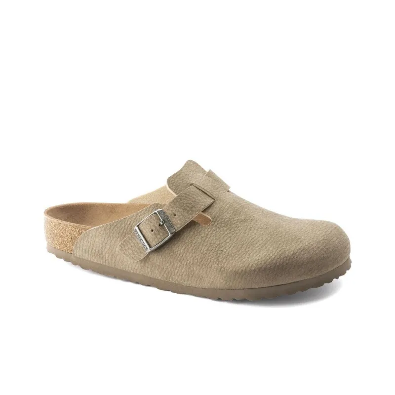 Birkenstock Boston Synthetik Narrow Fit 'Desert Dust Gray Taupe'-1