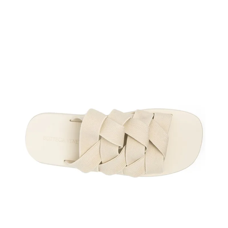 Bottega Veneta Plat Slide Slippers Men's Sea Salt Color-2