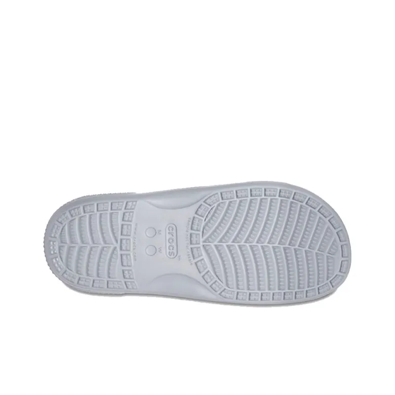 Crocs Classic Double Band Slide Sandals Light Grey-4