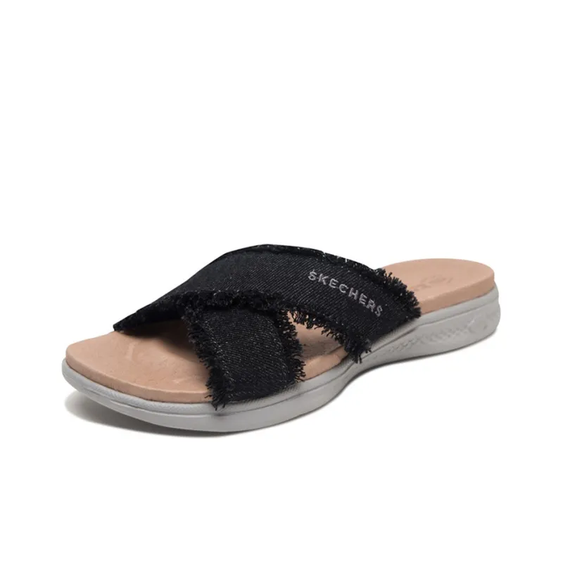 Skechers ON THE GO Rubber Sole Slippers Women's Black-1