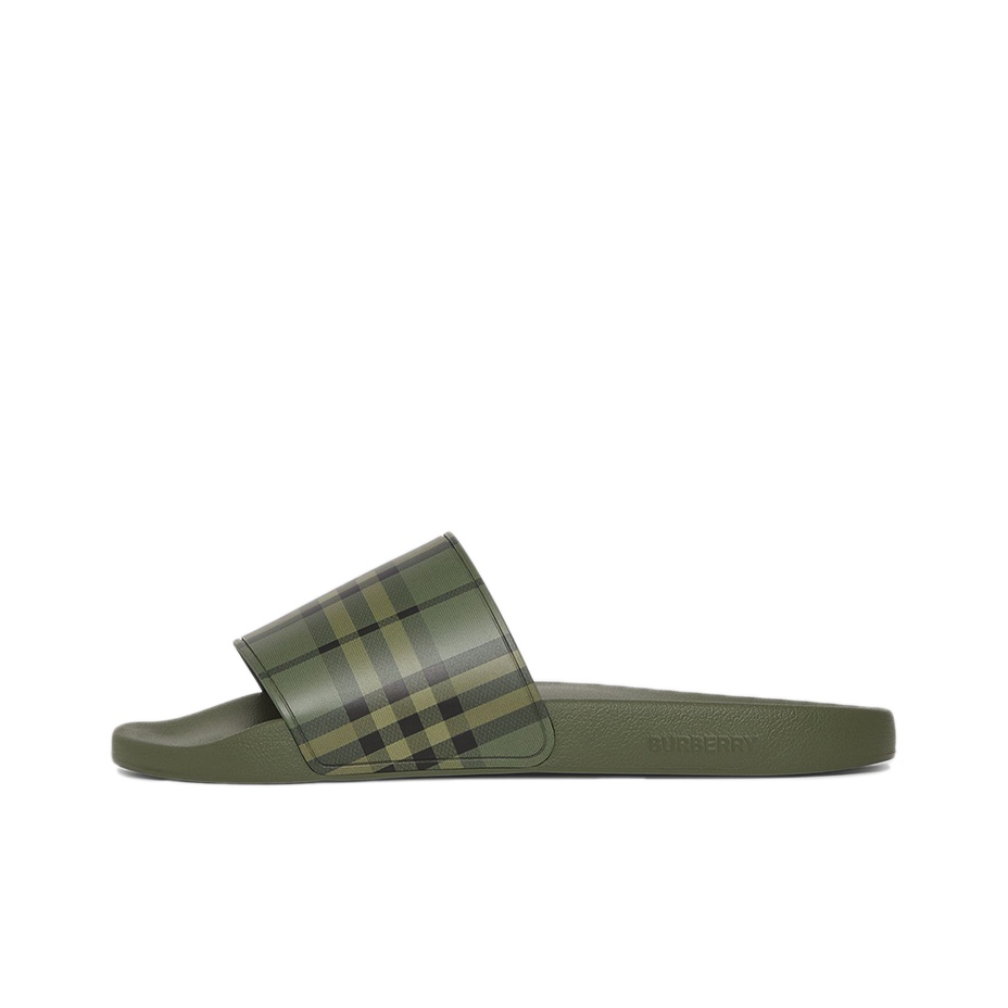 Burberry Green Sandals Flip Flops on Sale Authentic POIZON