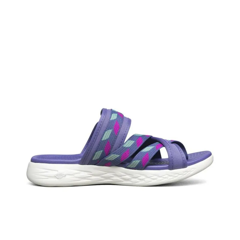 Skechers On The Go Slide Slippers Women's Purple/Blue-1