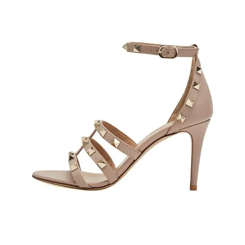 Valentino Rockstud One Strap Sandals Women's Taro Color