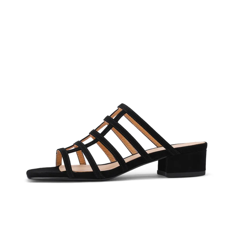 FELIZ ISA Slide Slippers Women's Black-0