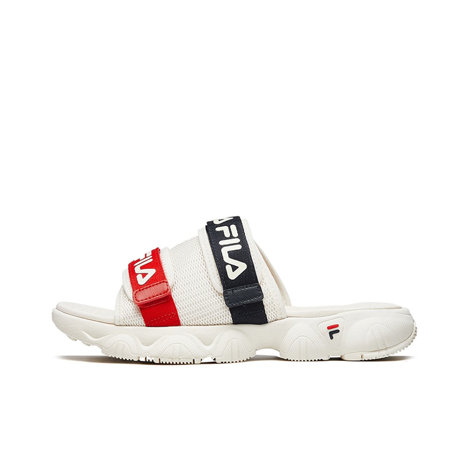 FILA Jagger Slippers White Red Black Cheap Rcj Jordan Outlet