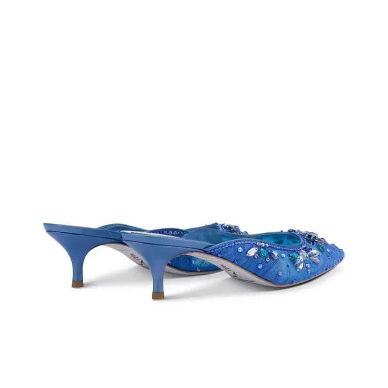 RENE CAOVILLA Hina Stylish Sandals Women's Blue-3