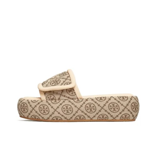 TORY BURCH Bubble Slide Slippers Women's Beige