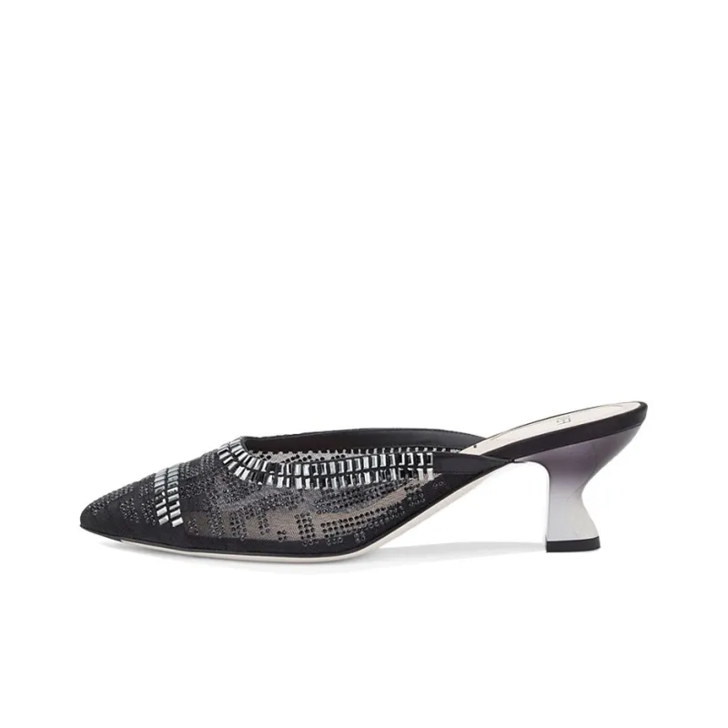 FENDI Colibri Stylish Sandals Women's Black-0