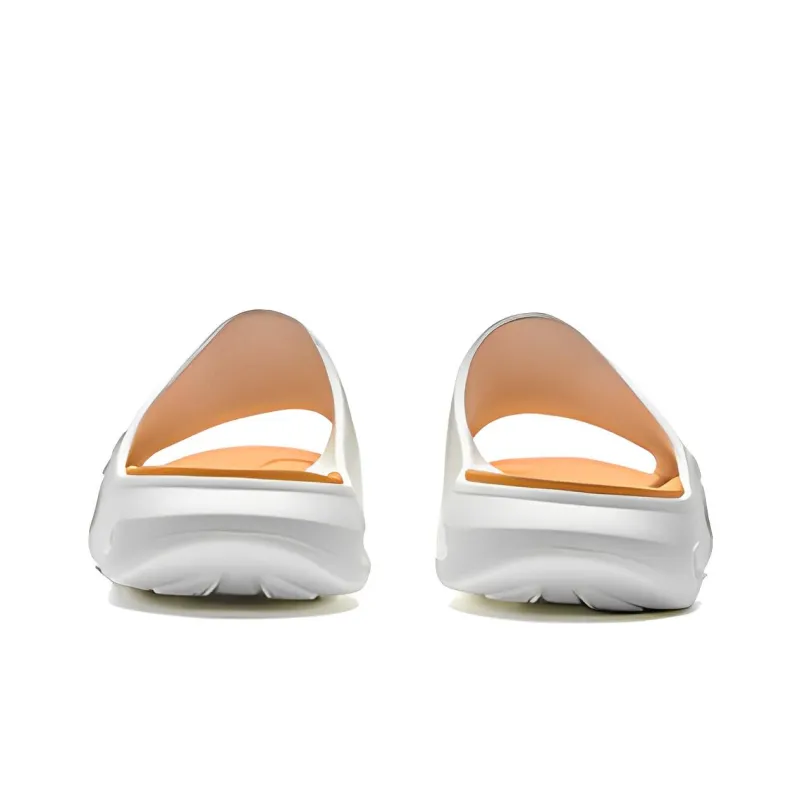 XTEP Rubber Sole Quiet Slide Slippers Men's White Green-2