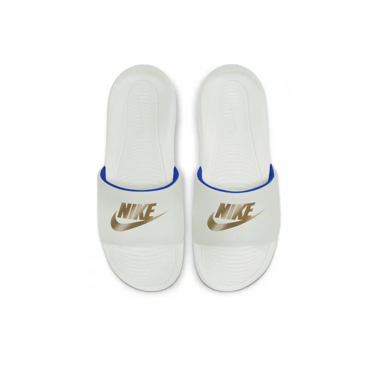 Nike Victori One Slide 'Summit White Metallic Gold'-2